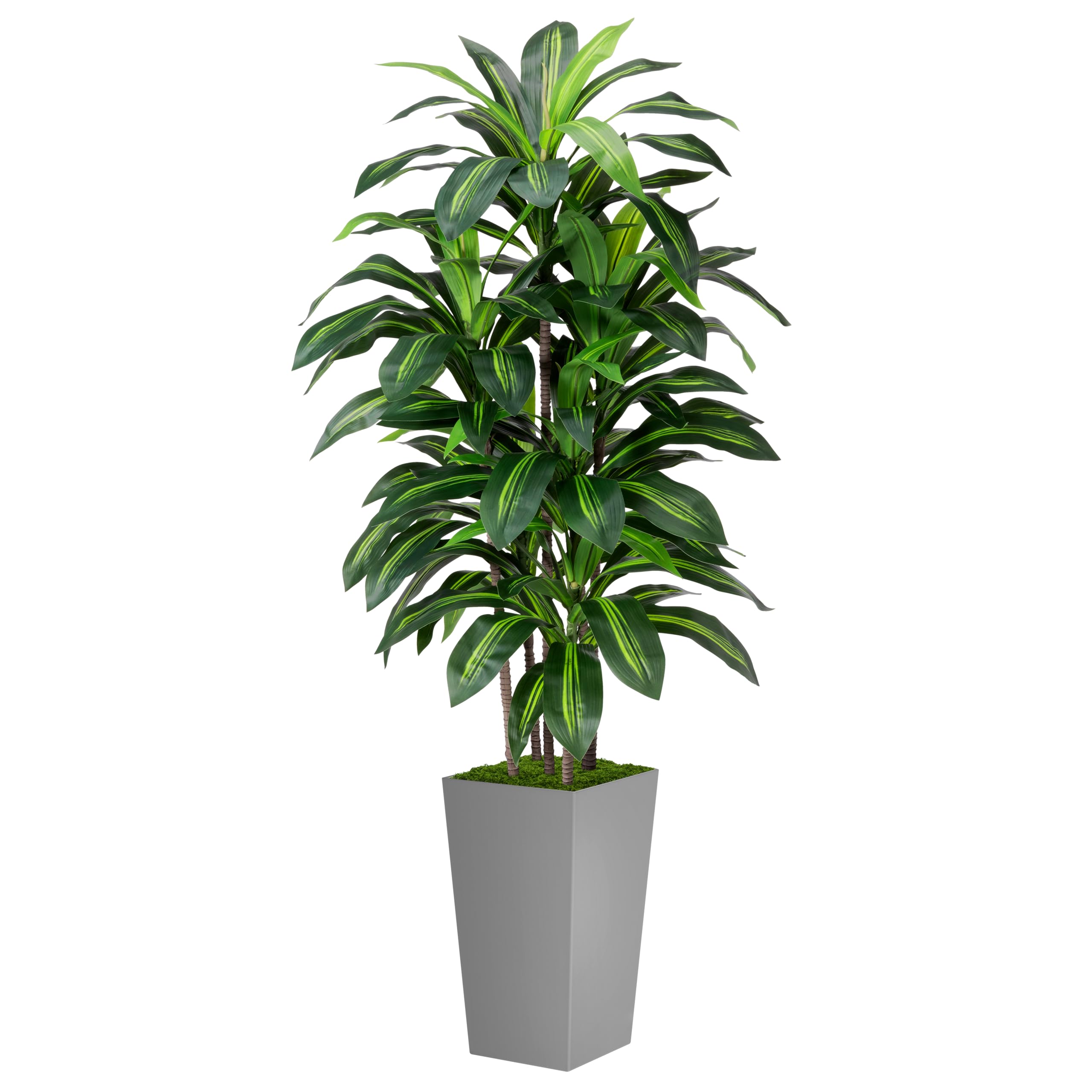 ASTIDY Artificial Plant 5FT Dracaena Fake Tree with Black Tall Planter | Faux Yucca Floor Plant in Pot, Artificial Trees Indoor for Home Office Living Room Decor