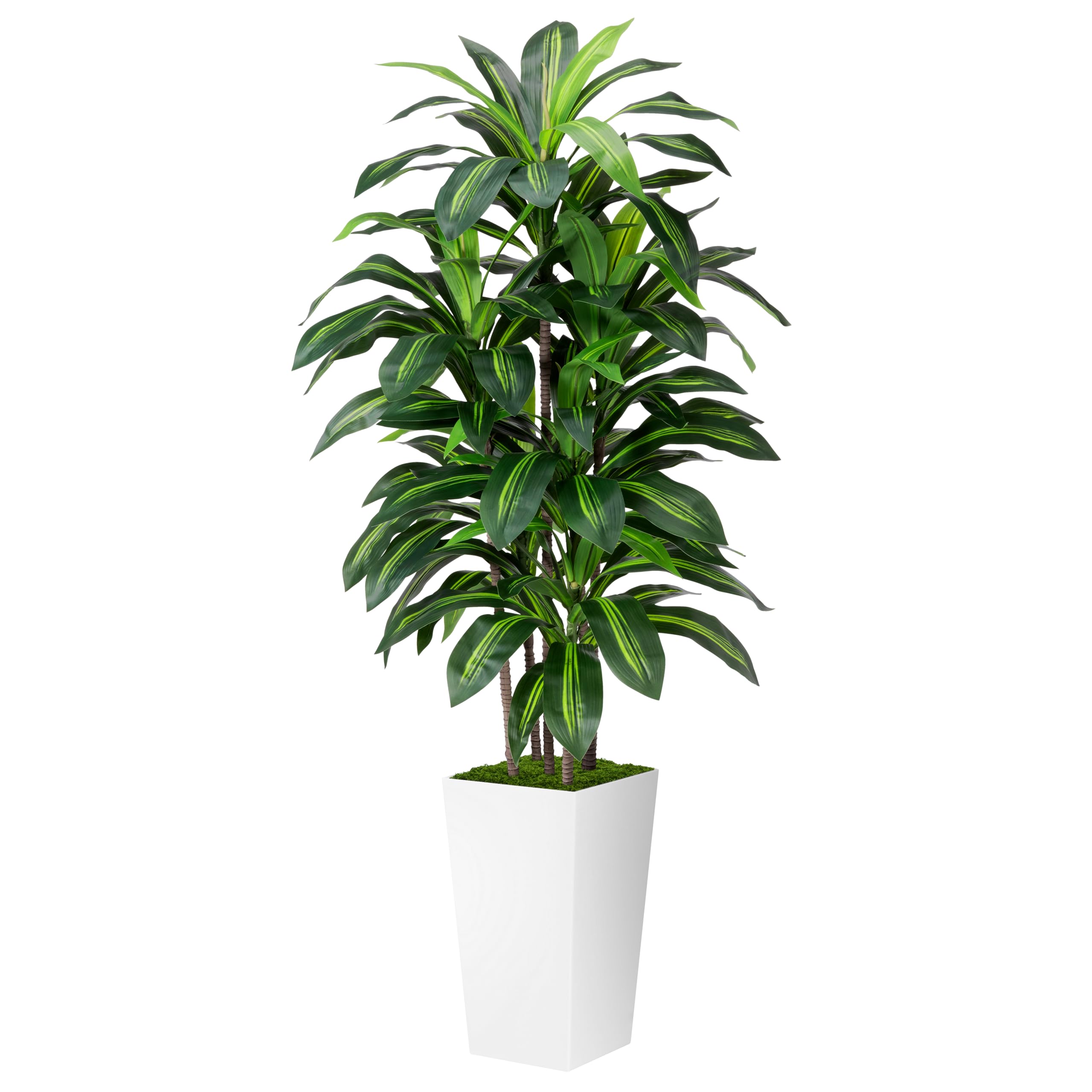 ASTIDY Artificial Plant 5FT Dracaena Fake Tree with Black Tall Planter | Faux Yucca Floor Plant in Pot, Artificial Trees Indoor for Home Office Living Room Decor