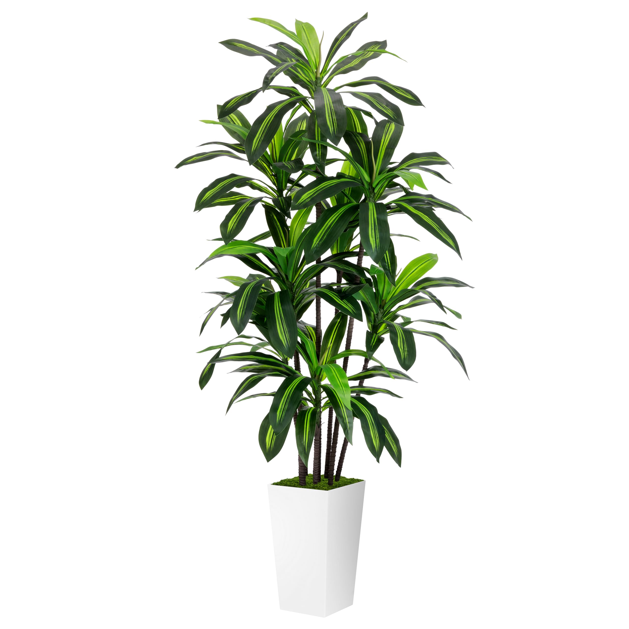 ASTIDY Artificial Plant 5FT Dracaena Fake Tree with Black Tall Planter | Faux Yucca Floor Plant in Pot, Artificial Trees Indoor for Home Office Living Room Decor