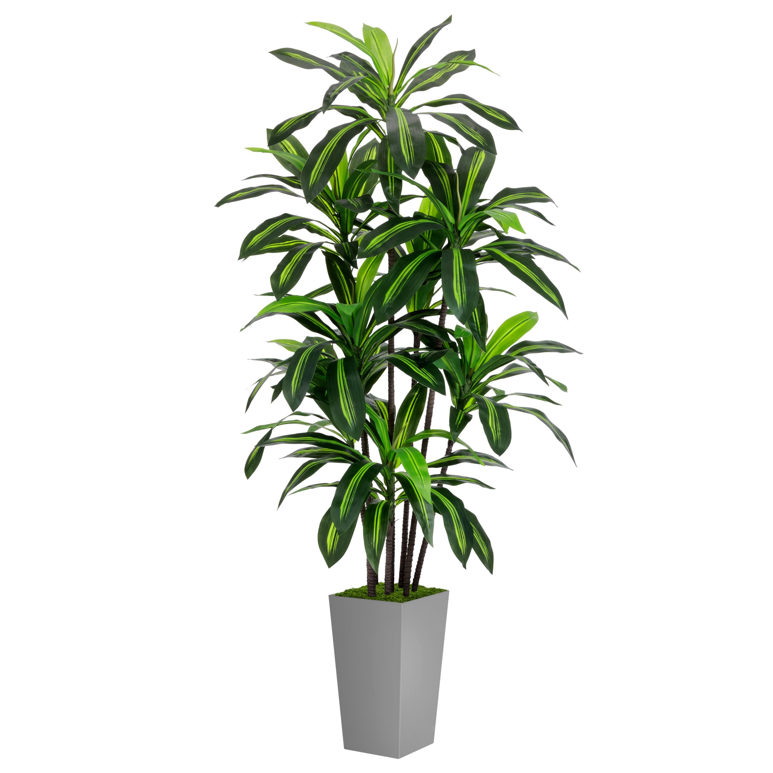 ASTIDY Artificial Plant 5FT Dracaena Fake Tree with Black Tall Planter | Faux Yucca Floor Plant in Pot, Artificial Trees Indoor for Home Office Living Room Decor